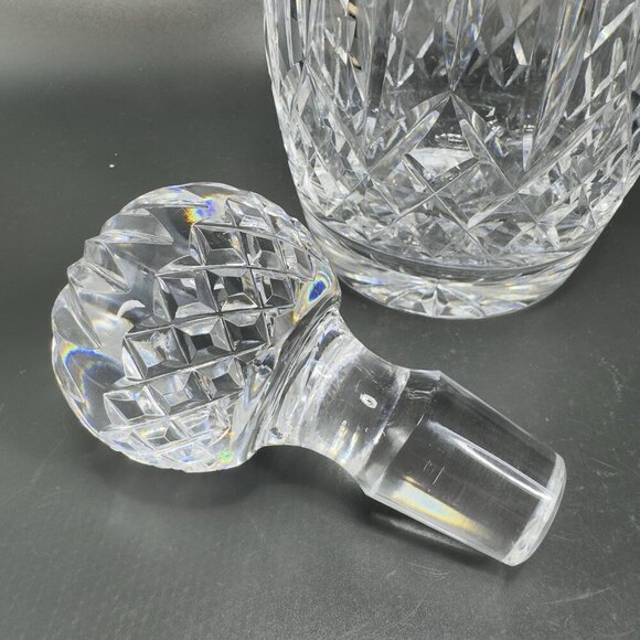 Waterford Clear Heavy Crystal Decanter Container Bottle With Stopper Signed VTG - Picture 11 of 16